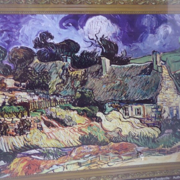 Museum Collection Puzzle 1000 Piece Thatched Cottages at Cordeville by Van Gogh - Picture 2 of 4
